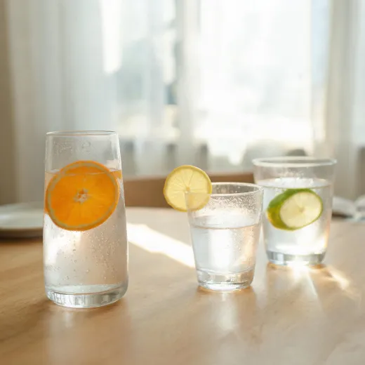 Glassware and tumblers